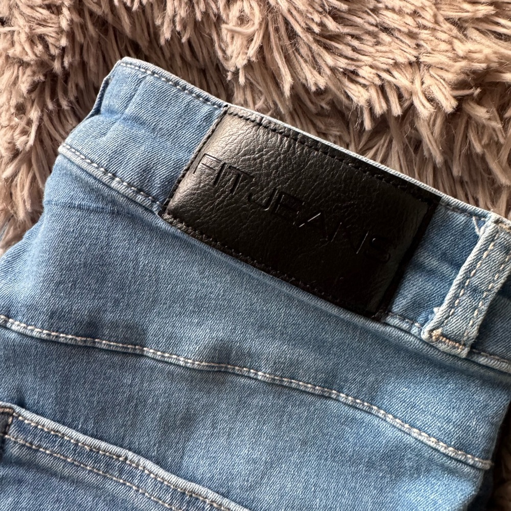 Womens Contour V2 High Waisted Fitjeans - Azure light  Blue FITJEANS